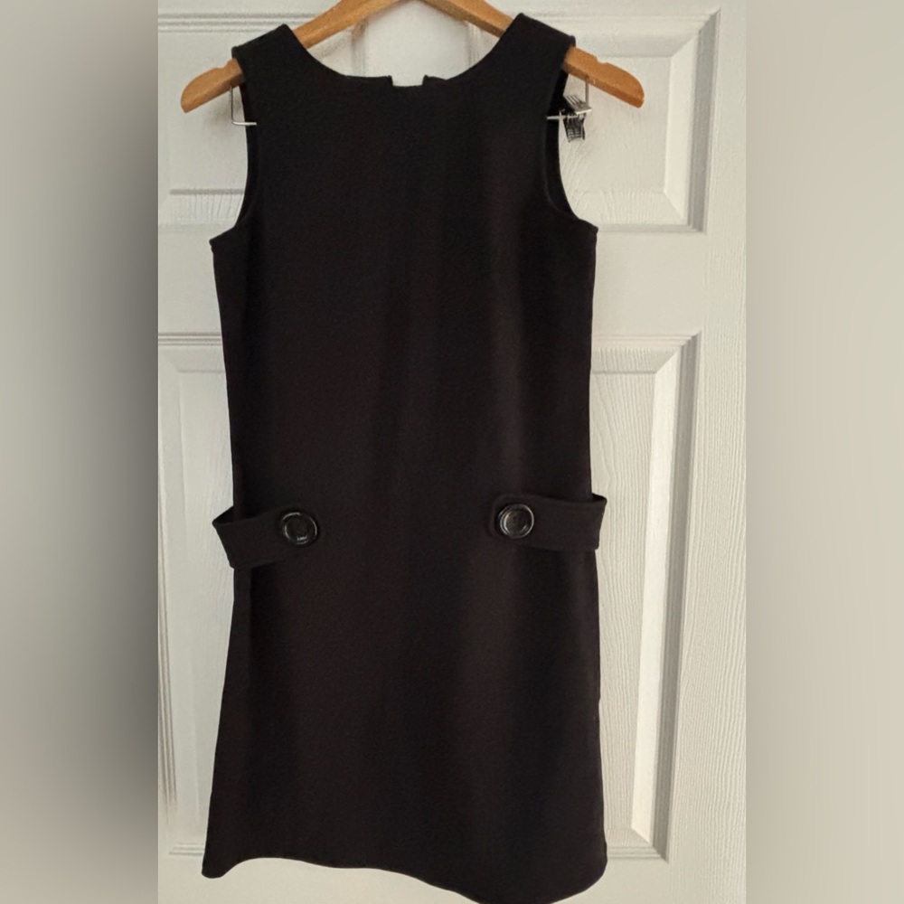 Newport News Black Mini Dress with Button Accents. Used good condition.